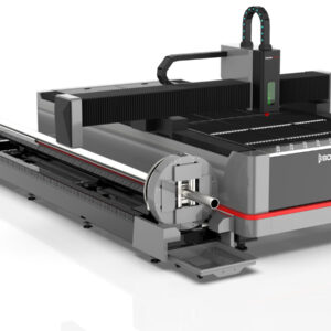Metal Cutting Fiber Laser with Integrated Pipe Cutter