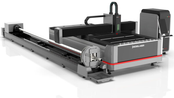 Metal Cutting Fiber Laser with Integrated Pipe Cutter